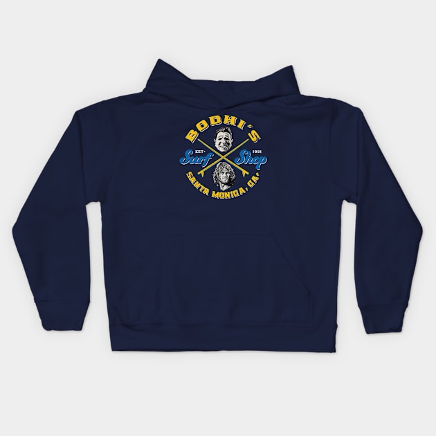 Bodhi's Surf Shop Dks Kids Hoodie by Alema Art